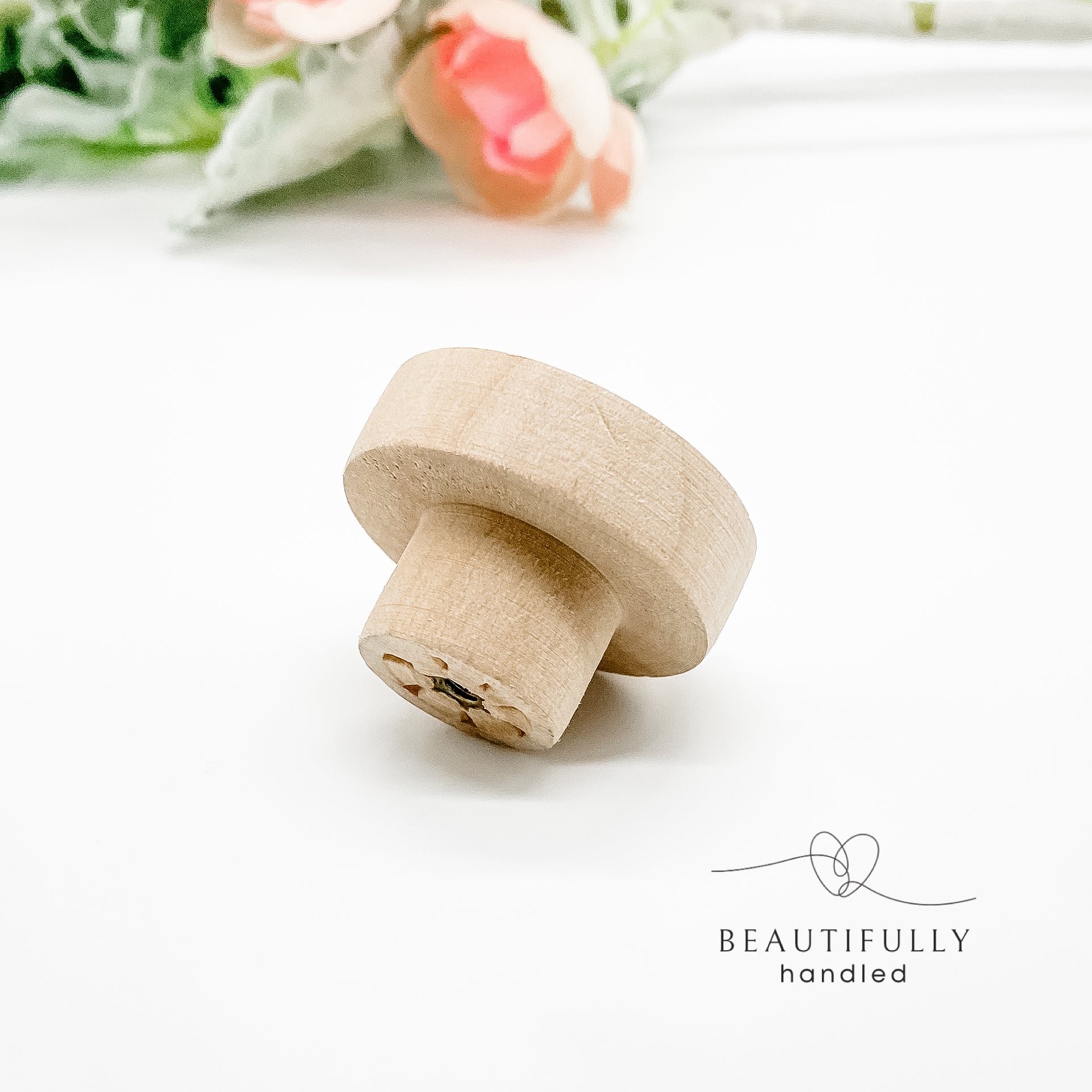 raw wooden drawer knobs 35mm 